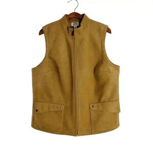 Talbots Tan Faux Suede Vest Women's Size 1X